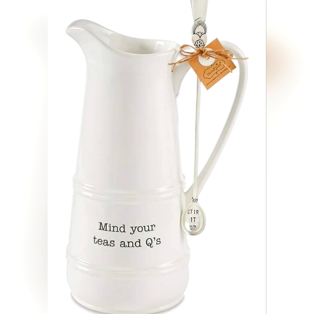 Pitcher Mind Your Teas and Q's